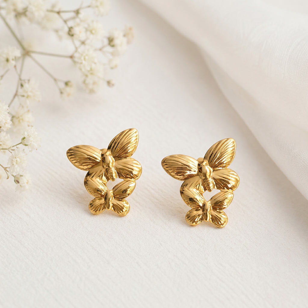 Boucles d'oreilles Papillon