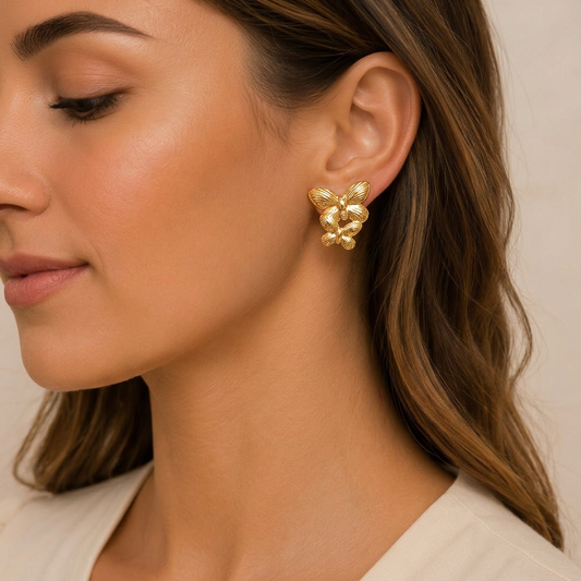 Boucles d'oreilles papillon