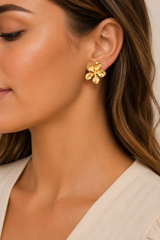 Boucles d'oreilles flora